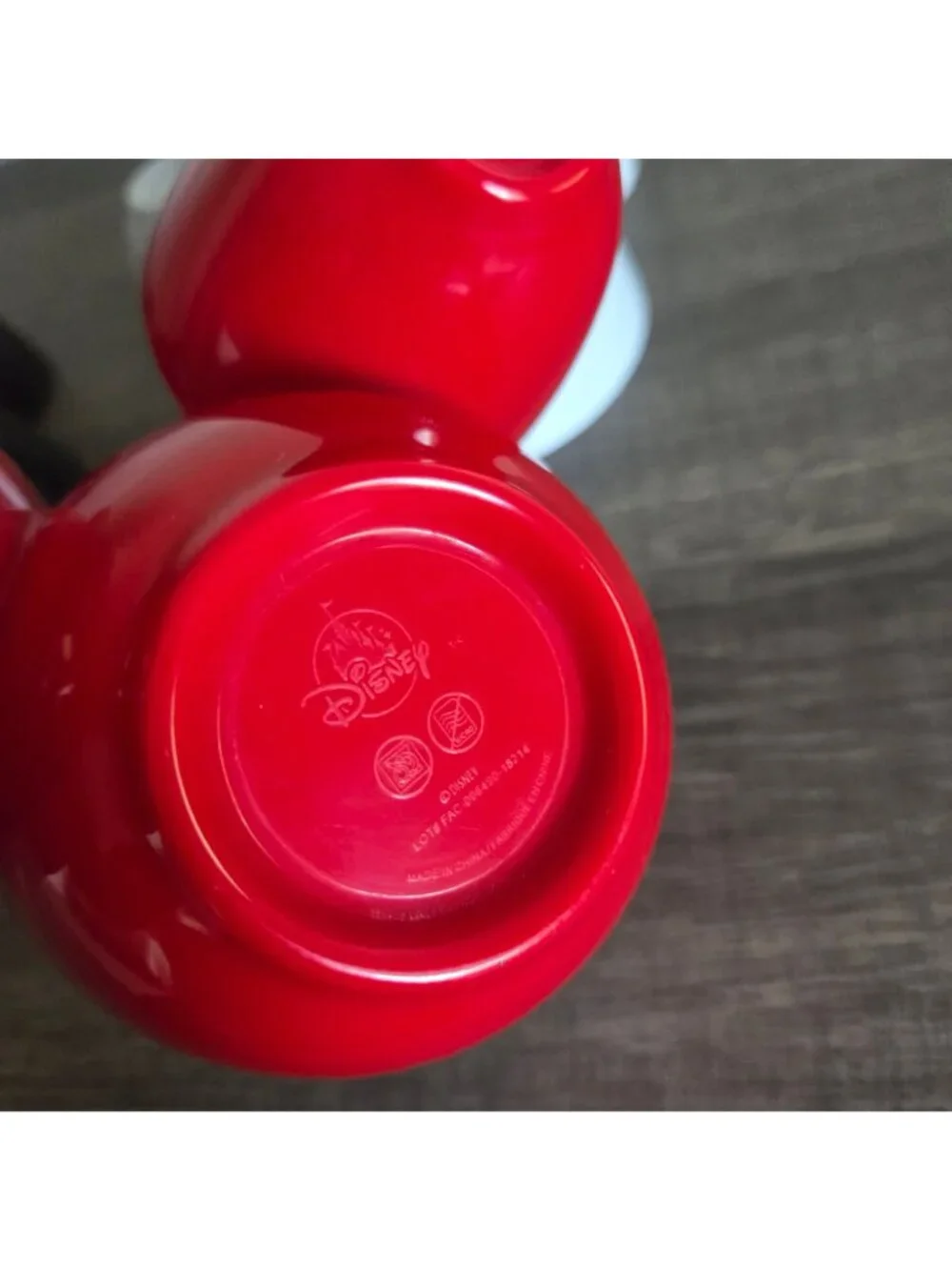 Disney Mickey Mouse Ears Icon Snack Dip Bowl Set of 3 Red/Black/White Plastic